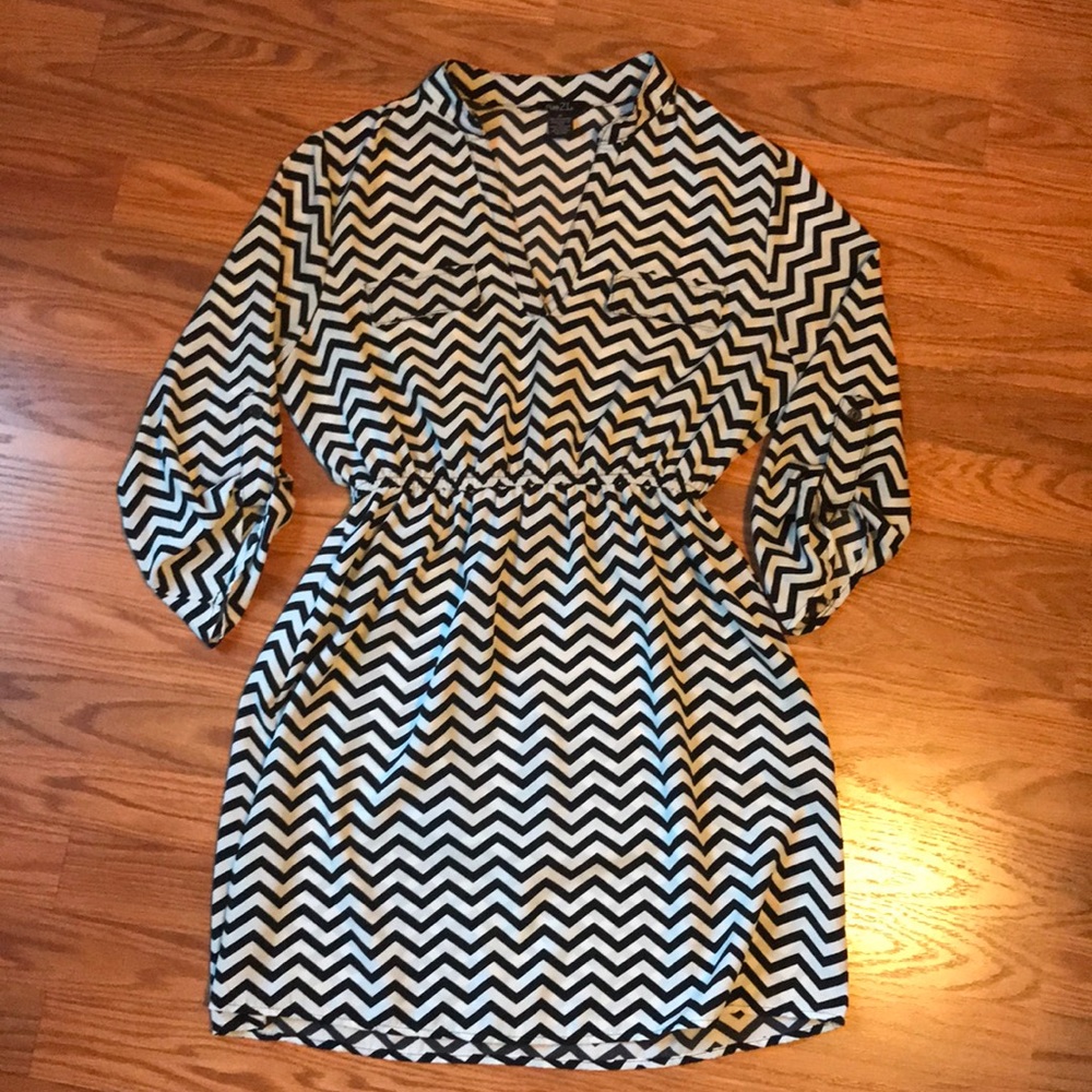 Black and white dress
